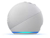 Amazon Echo Dot 5th Gen with clock con asistente virtual Alexa, pantalla integrada glacier white 110V/240V